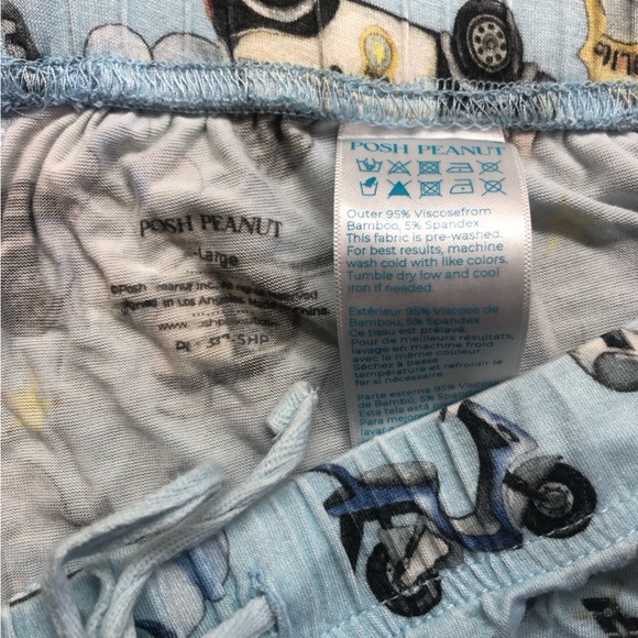 Posh Peanut Police Print Adult Pajamas - Picture 6 of 9